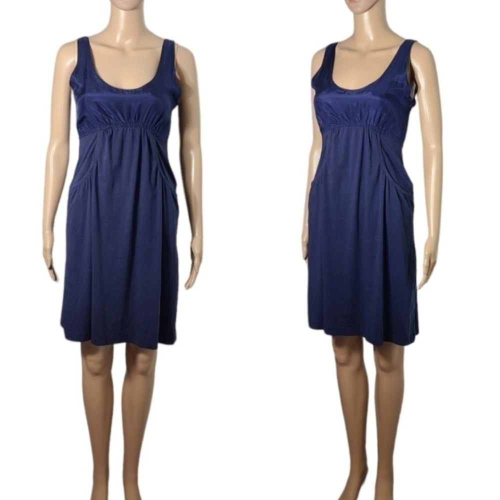 Theory Ailee List Pocket Dress in Soiree Blue Women's Size 2